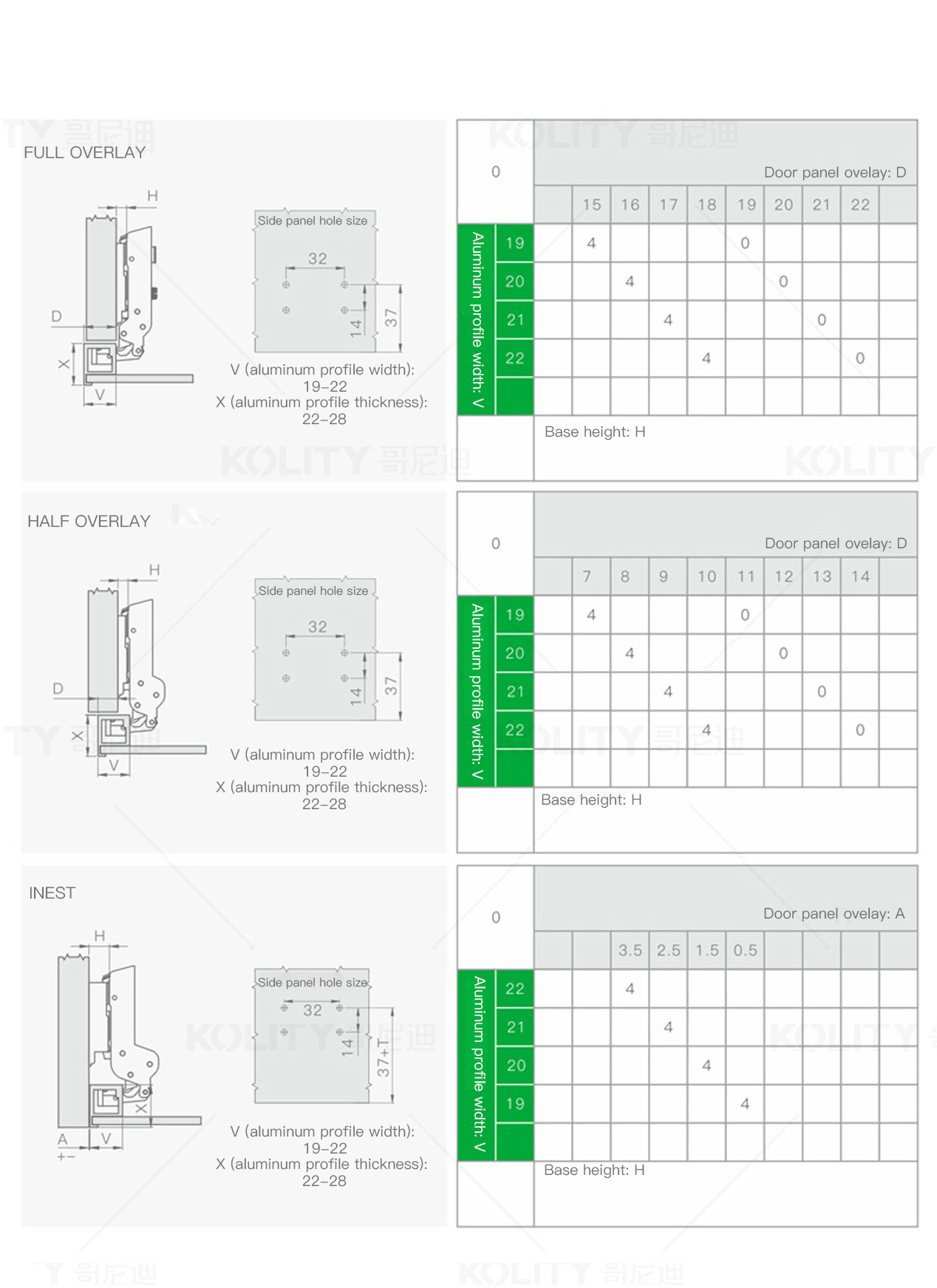 Bản lề khung nhôm dày K62-LKH-V1